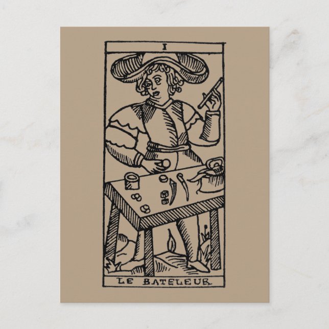 Tarot Card: The Juggler Postcard (Front)