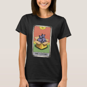 Tarot Card The Lovers Cats Cuddling Funny Cat 2 T-Shirt