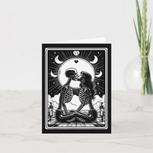 Tarot Card The Lovers Skeleton Goth Halloween 