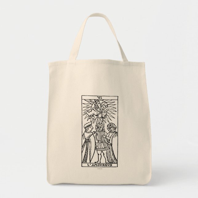 Tarot Card: The Lovers Tote Bag (Front)