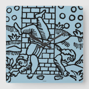 Tarot Card: The Madhouse Square Wall Clock