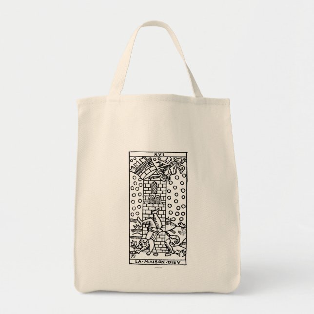 Tarot Card: The Madhouse Tote Bag (Front)