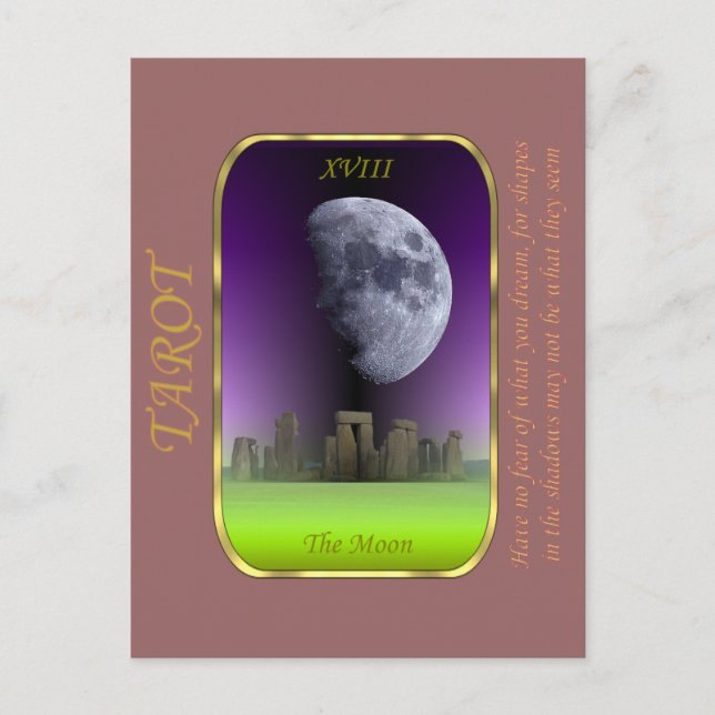 Tarot Card - The Moon (Front)