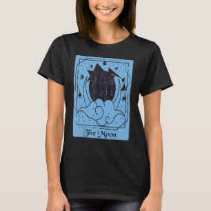 Tarot Card The Moon Mystical Cards  Moon Occult T-Shirt