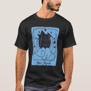Tarot Card The Moon Mystical Cards Moon Occult T-Shirt