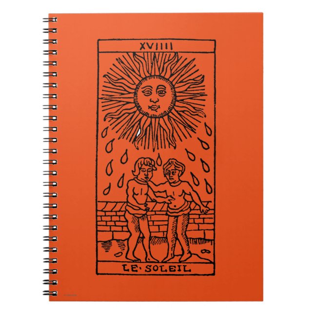 Tarot Card: The Sun Notebook (Front)