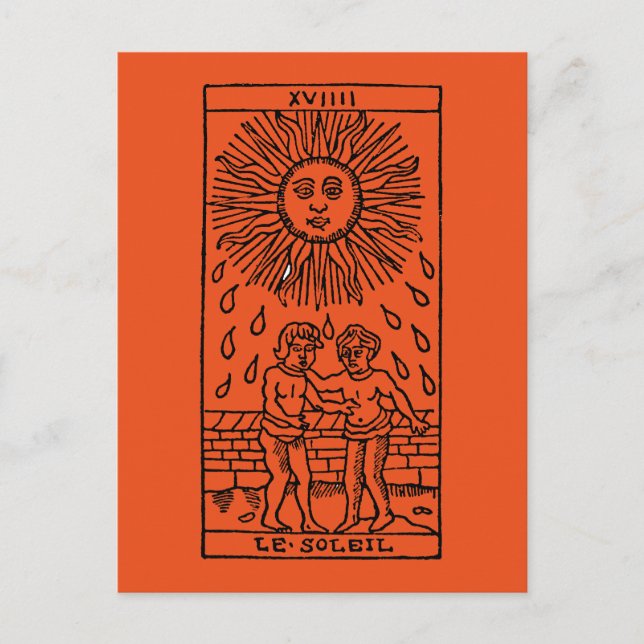 Tarot Card: The Sun Postcard (Front)