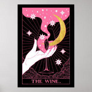Tarot card the Wine Poster