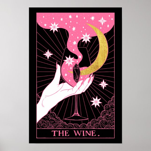 Tarot card the Wine Poster (Front)