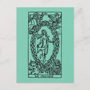 Tarot Card: The World Postcard