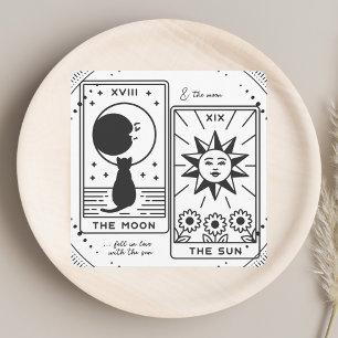 Tarot Cards Bridal Shower Wedding Modern B+W