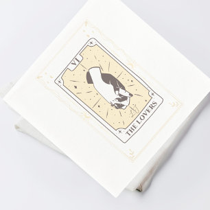 Tarot Cards Bridal Shower Wedding Neutrals Napkin