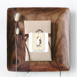 Tarot Cards   Bridal Shower   Wedding   Neutrals Square Sticker