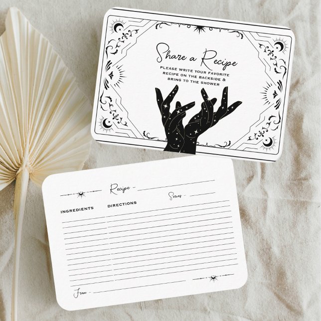 Tarot Cards | Bridal | Wedding | Recipe Card | B+W (Creator Uploaded)