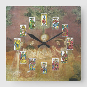 Tarot Cards Fortune Teller Clock