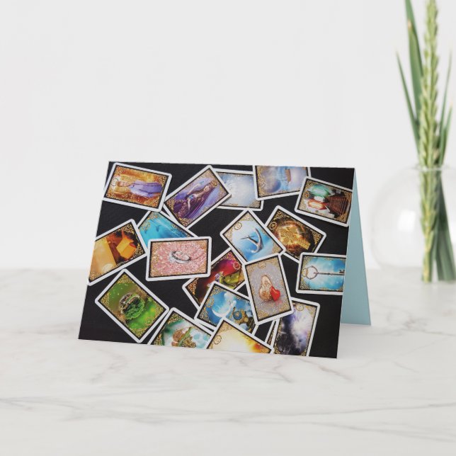 tarot cards greeting card (Front)