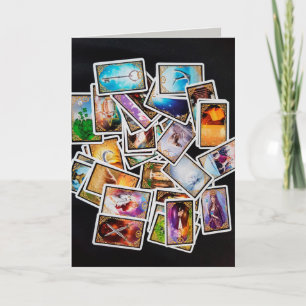 tarot cards greeting card