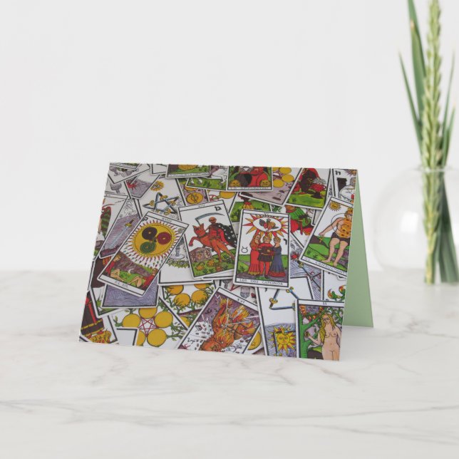 tarot cards greeting card (Front)