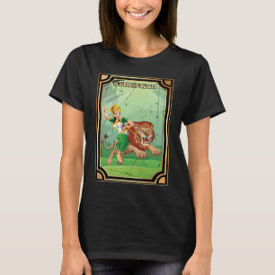 Tarot Cards  Strength  Lion  Occult  Fortune Plate T-Shirt