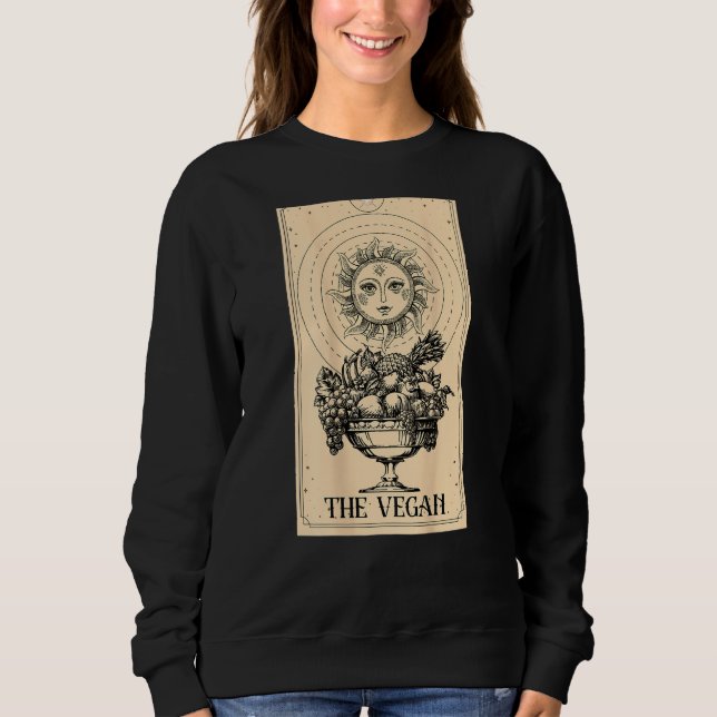 Tarot Cards The Vegan Witchcraft Fortune Teller Oc Sweatshirt (Front)
