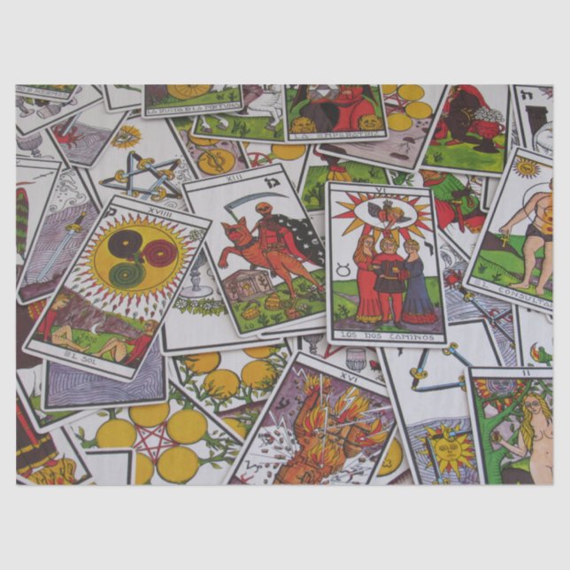 tarot cards tissue paper (Front)