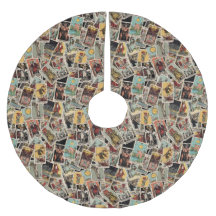 Tarot Cars Christmas Tree Skirt - Vintage Pattern