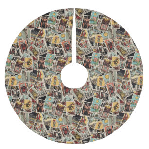 Tarot Cars Christmas Tree Skirt - Vintage Pattern