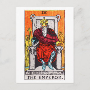 tarot-emperor postcard