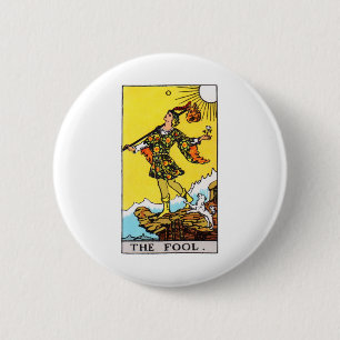 tarot-fool 6 cm round badge