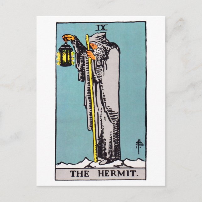 tarot-hermit postcard (Front)