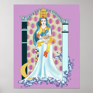 Tarot High Priestess Poster