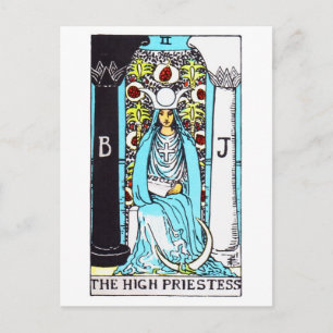 tarot-highpriestess postcard