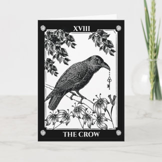 Tarot Inspired Halloween Crow Card