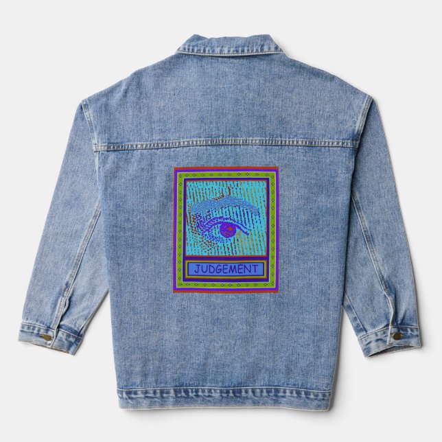 Tarot Judgment Eye Denim Jacket (Back)