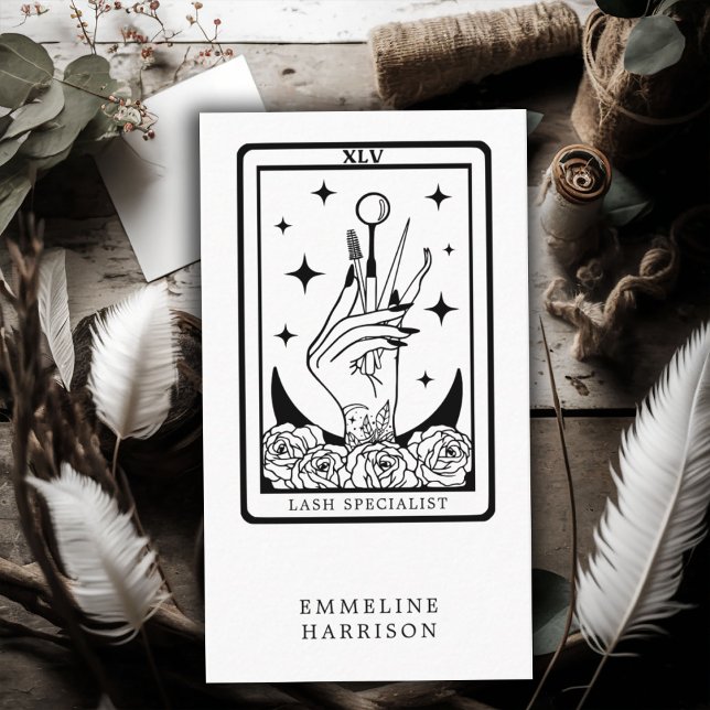 Tarot Lash Specialist Business Card (Creator Uploaded)