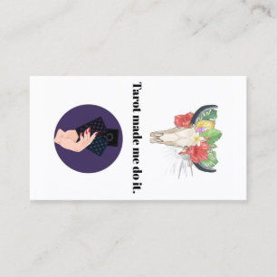 Tarot made me do it business card