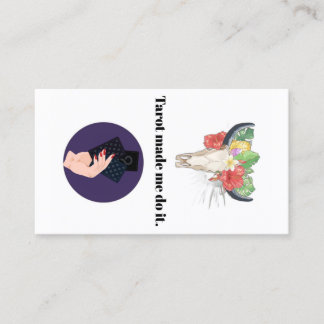 Tarot made me do it business card