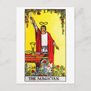 tarot-magician postcard