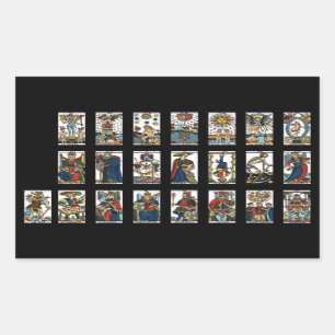 Tarot Major Arcana Classic  Rectangular Sticker
