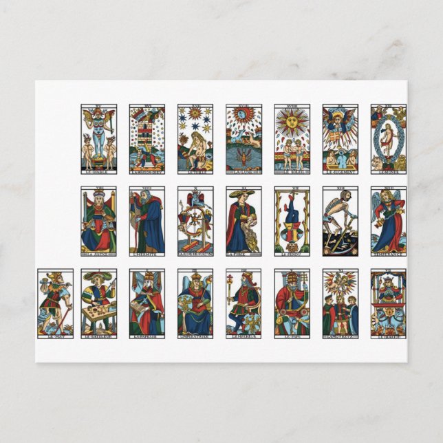 Tarot Major Arcana Postcard (Front)