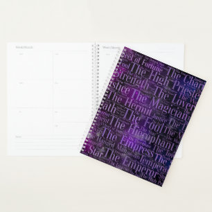 Tarot Major Arcana Word Art Planner