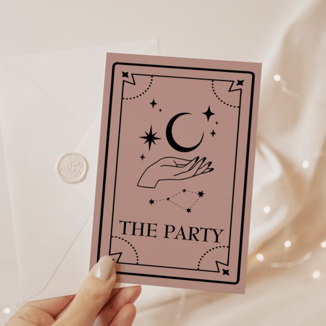 Tarot Mystic Fortune Bachelorette Party Invitation (Creator Uploaded)