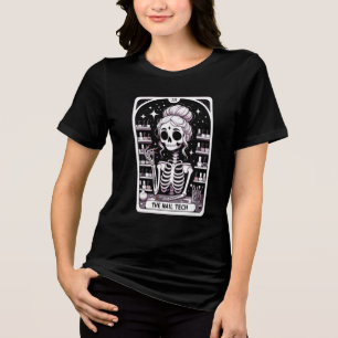Tarot Nail Technician Black  Tri-Blend Shirt