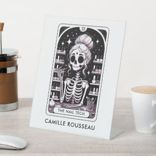 Tarot Nail Technician Personalised Business Pedestal Sign