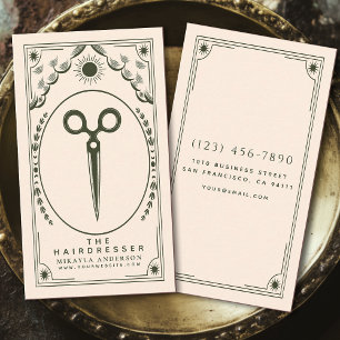Tarot Olive Vintage Hair Stylist  Business Card