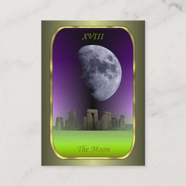 Tarot Profile Cards - The Moon (Front)