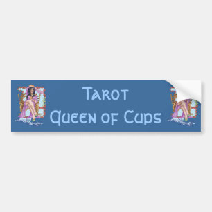 Tarot Queen of Cups Bumper Sticker