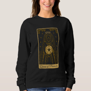Tarot Queen Of The Pentacle Occult Gothic Sweatshirt