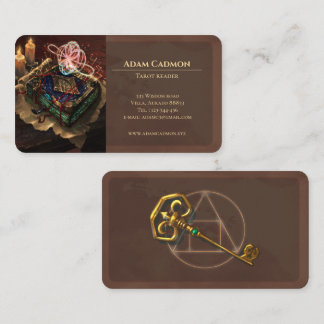 Tarot reader magic esoteric artful Business Card