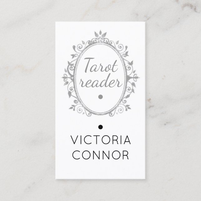 Tarot Reader Psychical Medium Energy Healing Business Card (Front)